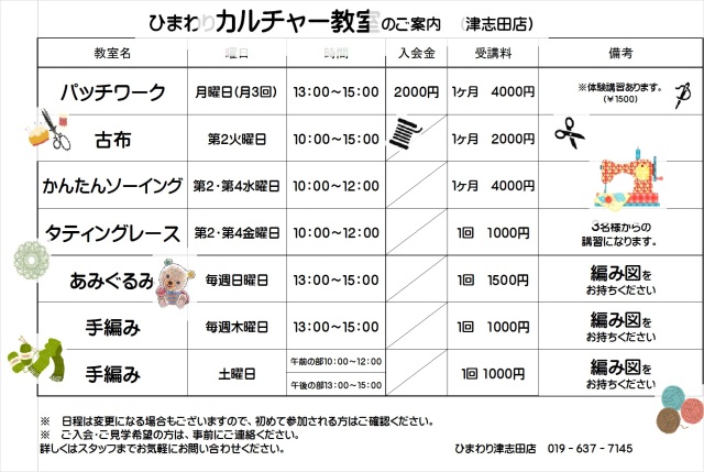 カルチャー教室津志田20226
